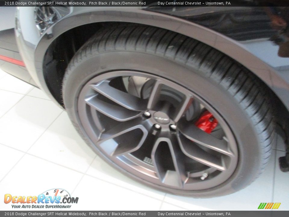 2018 Dodge Challenger SRT Hellcat Widebody Pitch Black / Black/Demonic Red Photo #10