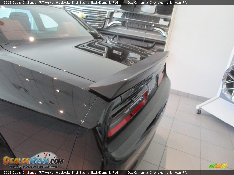 2018 Dodge Challenger SRT Hellcat Widebody Pitch Black / Black/Demonic Red Photo #13