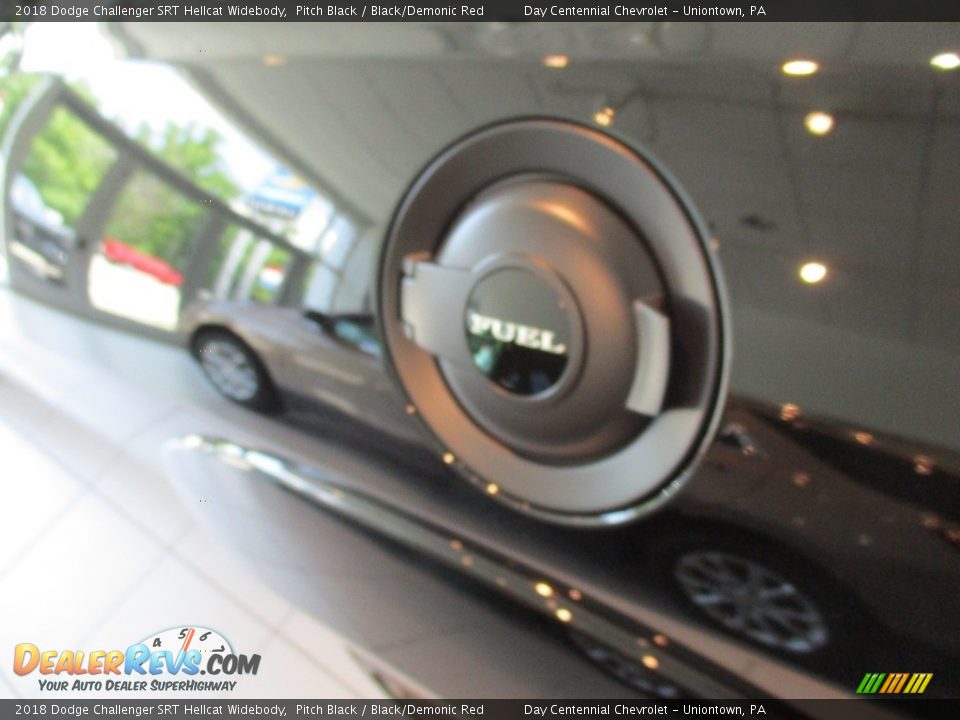 2018 Dodge Challenger SRT Hellcat Widebody Pitch Black / Black/Demonic Red Photo #14