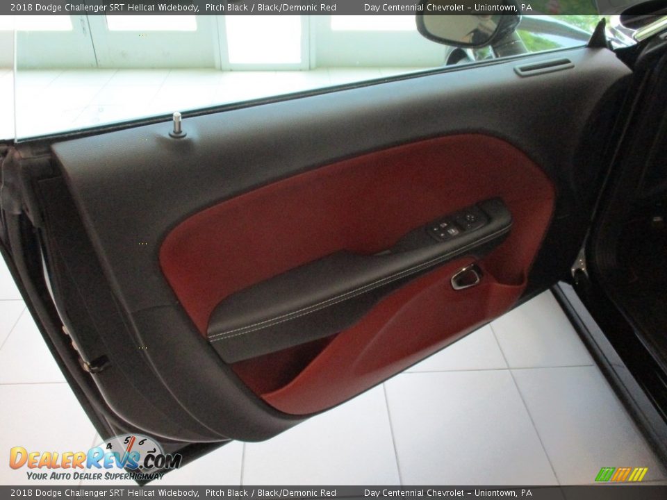 2018 Dodge Challenger SRT Hellcat Widebody Pitch Black / Black/Demonic Red Photo #15