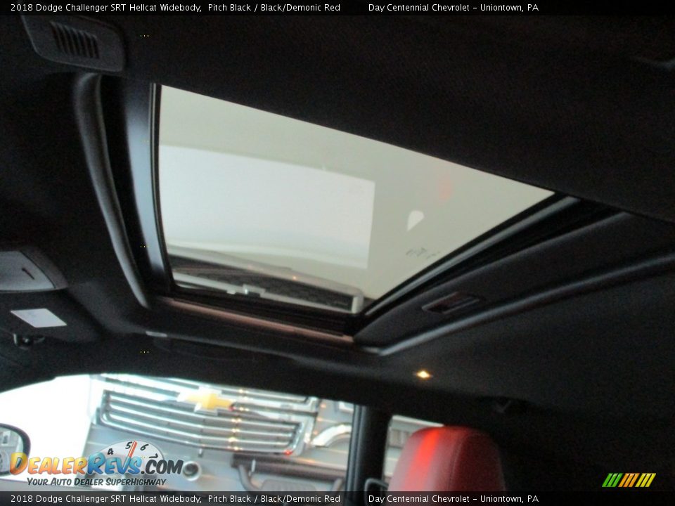 2018 Dodge Challenger SRT Hellcat Widebody Pitch Black / Black/Demonic Red Photo #21