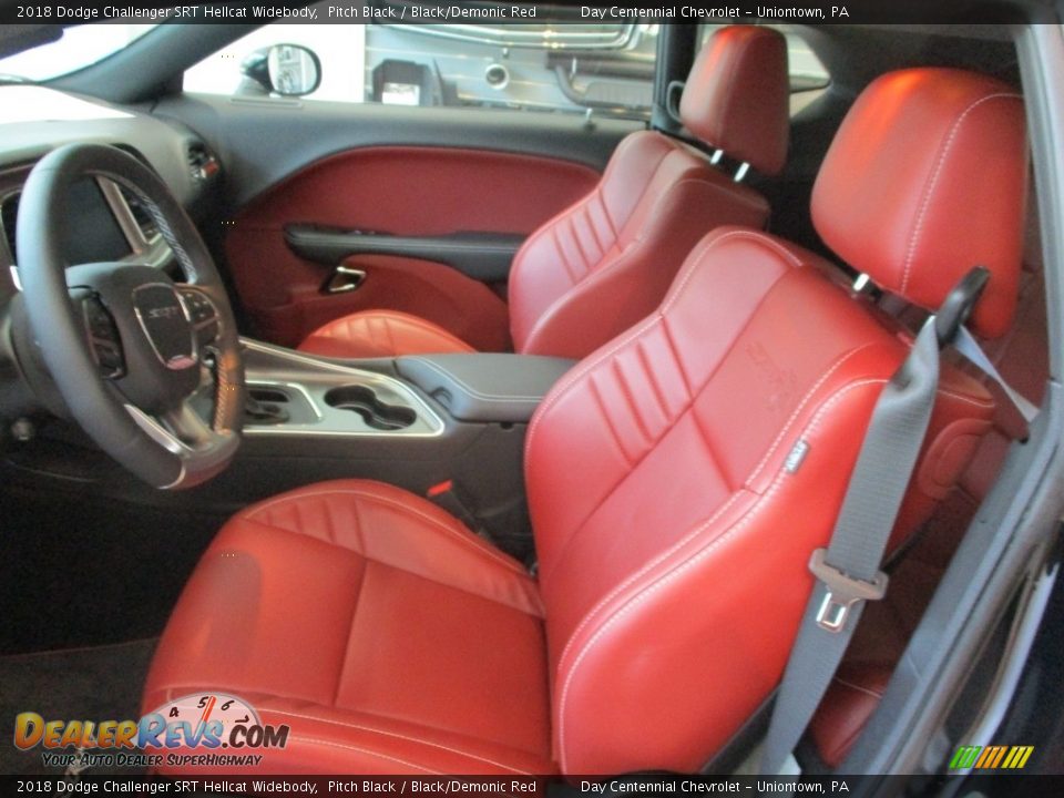Black/Demonic Red Interior - 2018 Dodge Challenger SRT Hellcat Widebody Photo #22