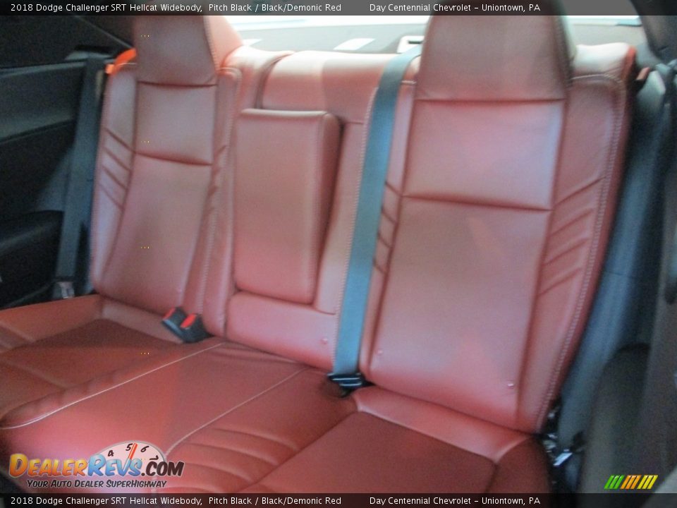 Rear Seat of 2018 Dodge Challenger SRT Hellcat Widebody Photo #23