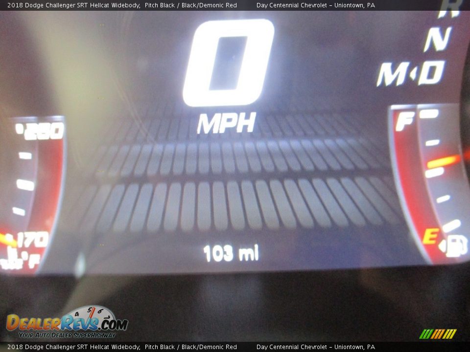 2018 Dodge Challenger SRT Hellcat Widebody Pitch Black / Black/Demonic Red Photo #27