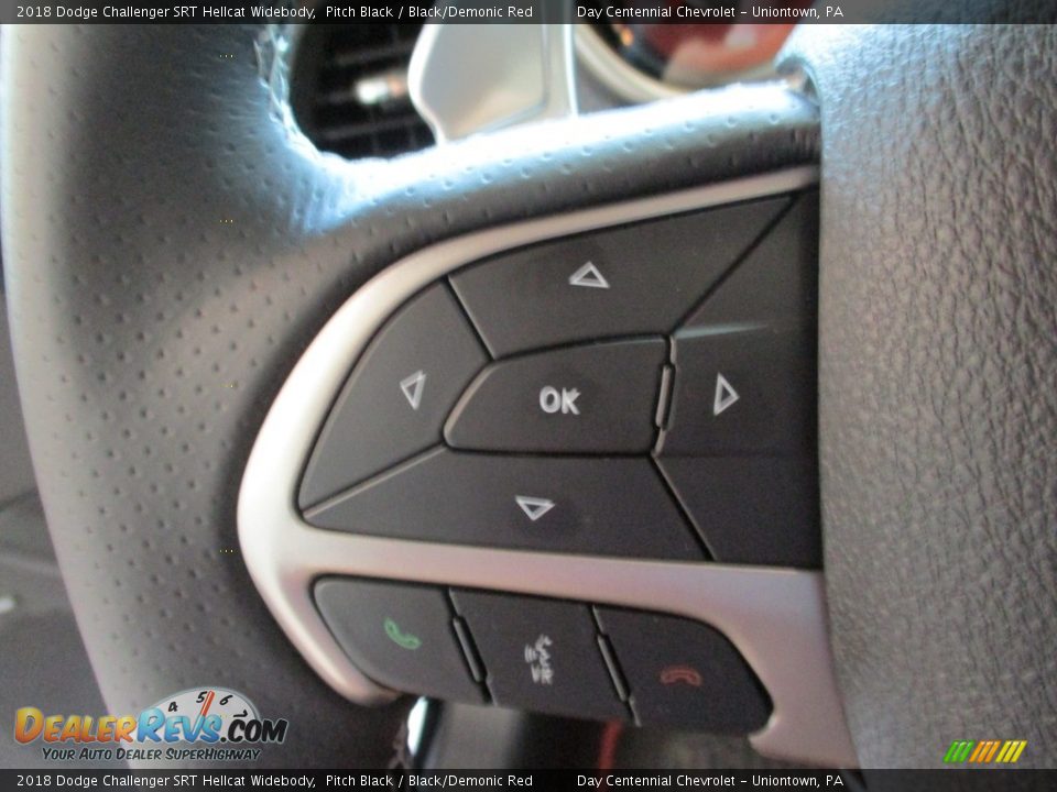 2018 Dodge Challenger SRT Hellcat Widebody Pitch Black / Black/Demonic Red Photo #28