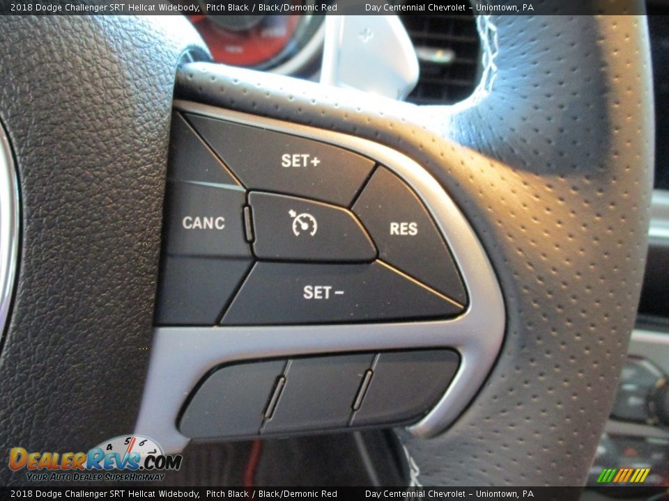 2018 Dodge Challenger SRT Hellcat Widebody Pitch Black / Black/Demonic Red Photo #29