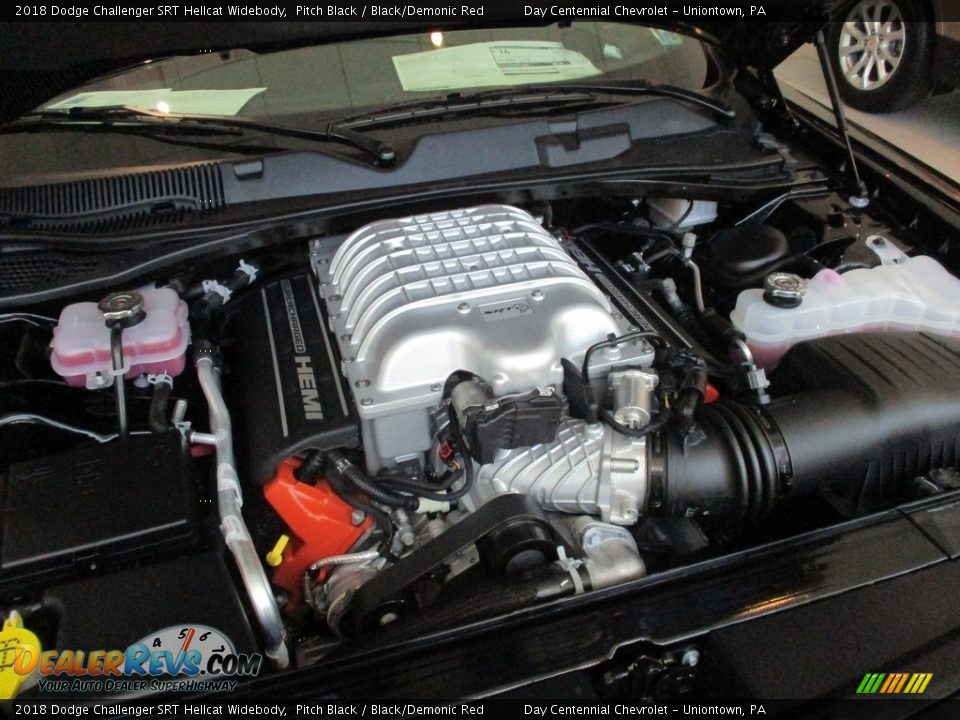 2018 Dodge Challenger SRT Hellcat Widebody Pitch Black / Black/Demonic Red Photo #32