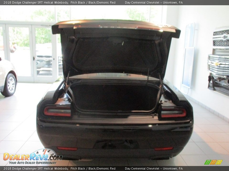 2018 Dodge Challenger SRT Hellcat Widebody Pitch Black / Black/Demonic Red Photo #35