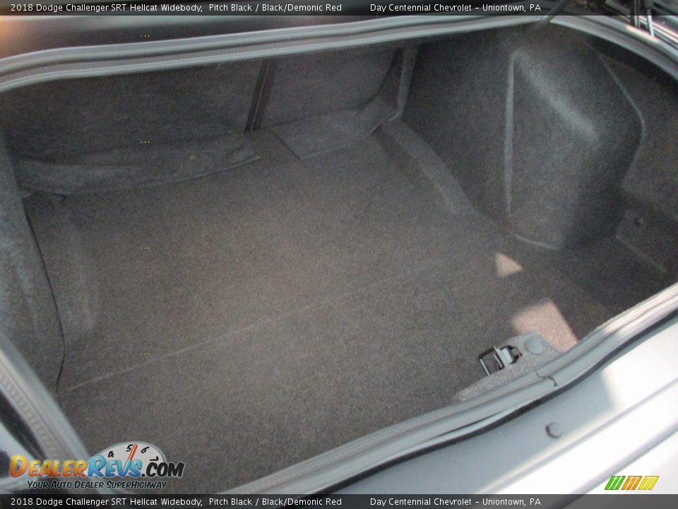 2018 Dodge Challenger SRT Hellcat Widebody Pitch Black / Black/Demonic Red Photo #36