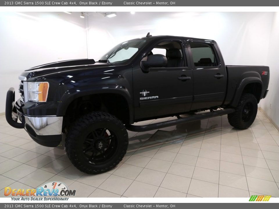 2013 GMC Sierra 1500 SLE Crew Cab 4x4 Onyx Black / Ebony Photo #3