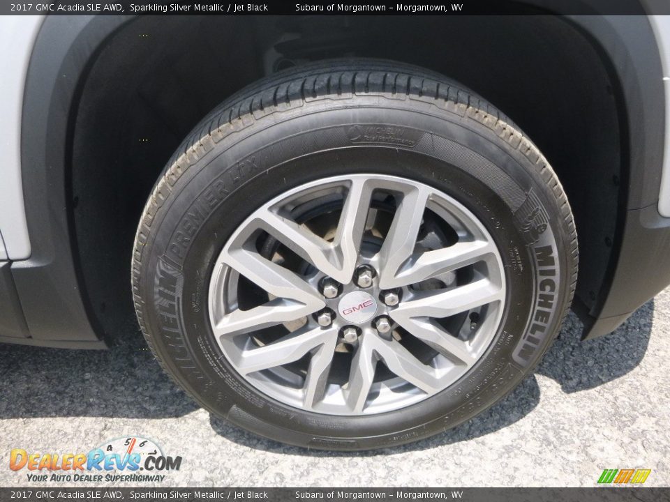 2017 GMC Acadia SLE AWD Sparkling Silver Metallic / Jet Black Photo #2