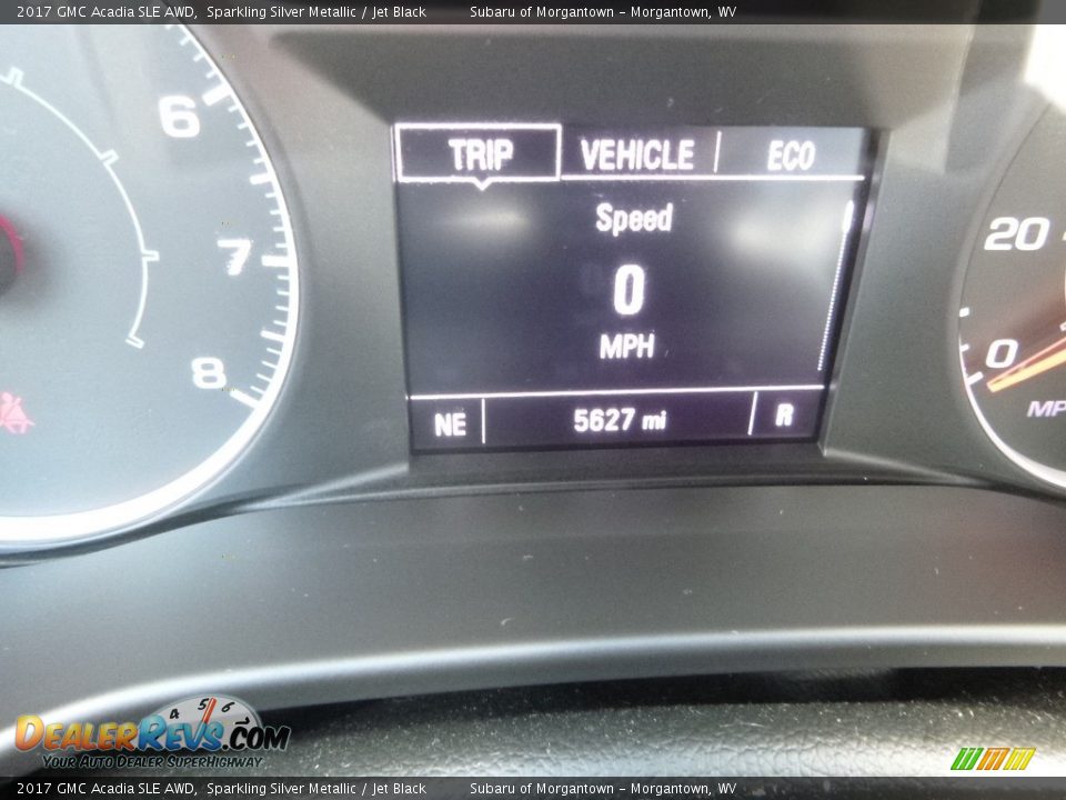 2017 GMC Acadia SLE AWD Sparkling Silver Metallic / Jet Black Photo #21