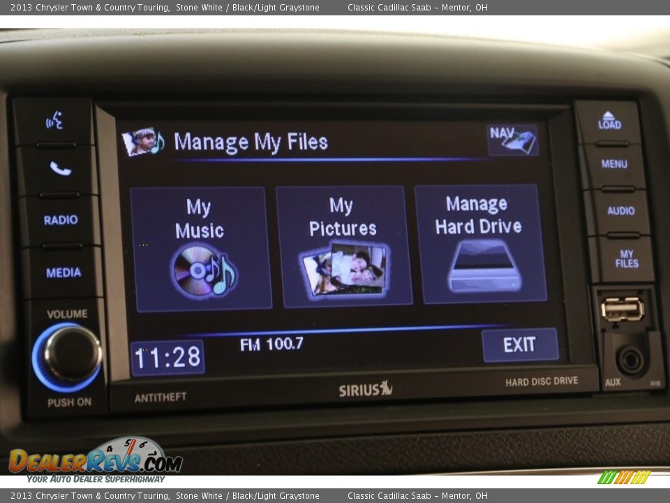 2013 Chrysler Town & Country Touring Stone White / Black/Light Graystone Photo #13