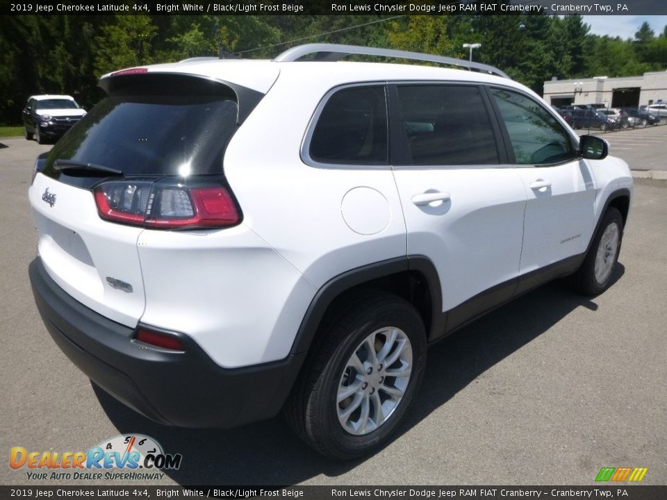 2019 Jeep Cherokee Latitude 4x4 Bright White / Black/Light Frost Beige Photo #5
