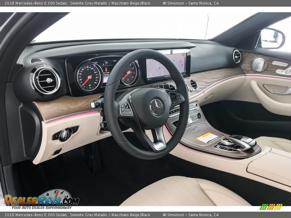 2018 Mercedes-Benz E 300 Sedan Selenite Grey Metallic / Macchiato Beige/Black Photo #5