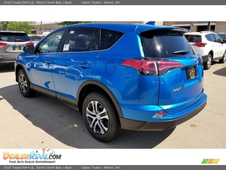 2018 Toyota RAV4 LE Electric Storm Blue / Black Photo #2