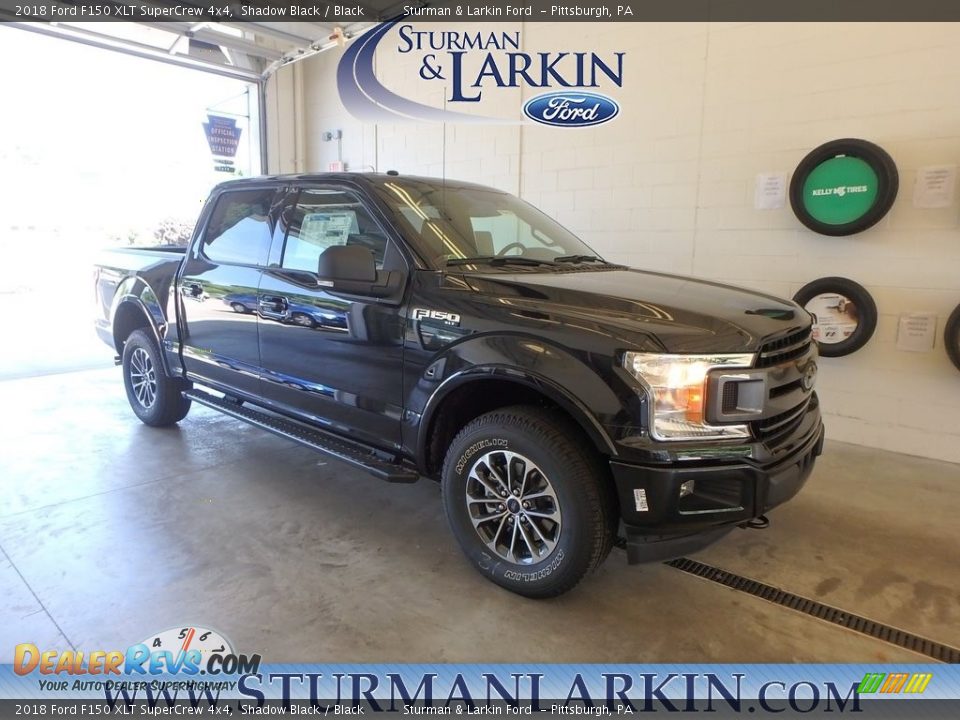 2018 Ford F150 XLT SuperCrew 4x4 Shadow Black / Black Photo #1