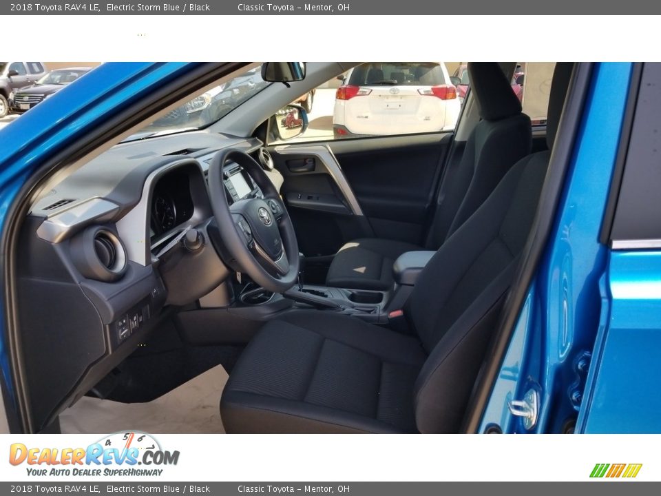 2018 Toyota RAV4 LE Electric Storm Blue / Black Photo #3