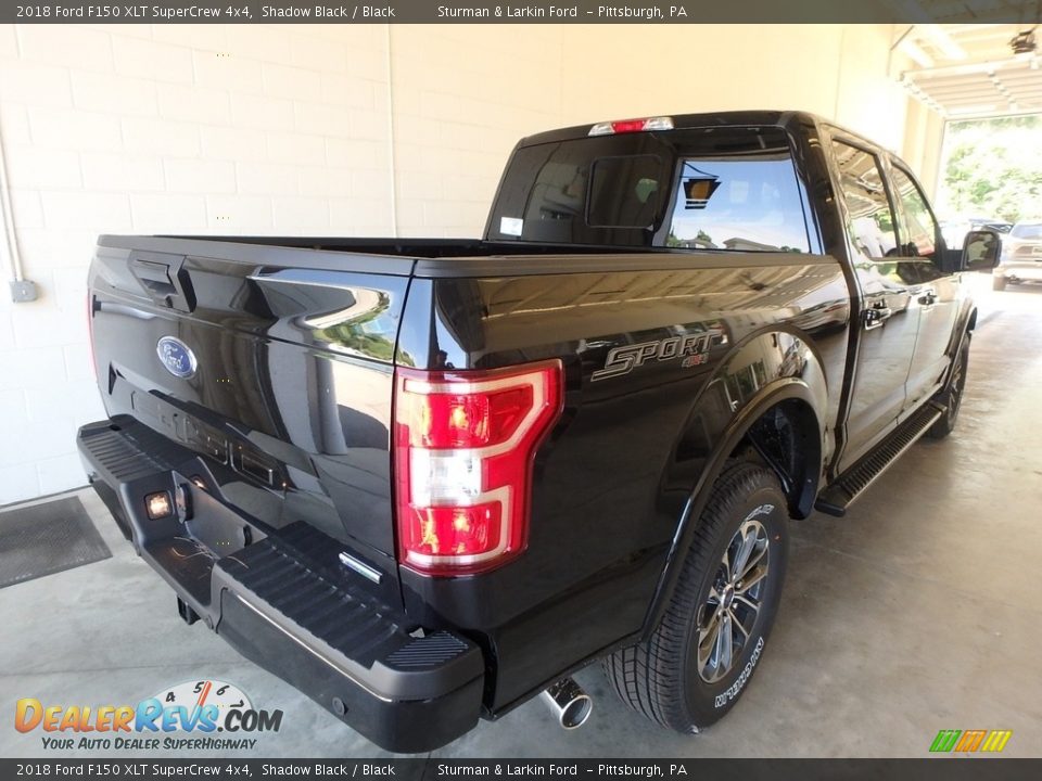 2018 Ford F150 XLT SuperCrew 4x4 Shadow Black / Black Photo #2