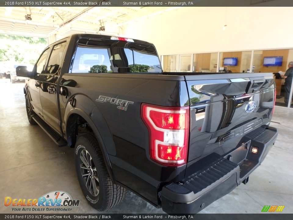 2018 Ford F150 XLT SuperCrew 4x4 Shadow Black / Black Photo #3