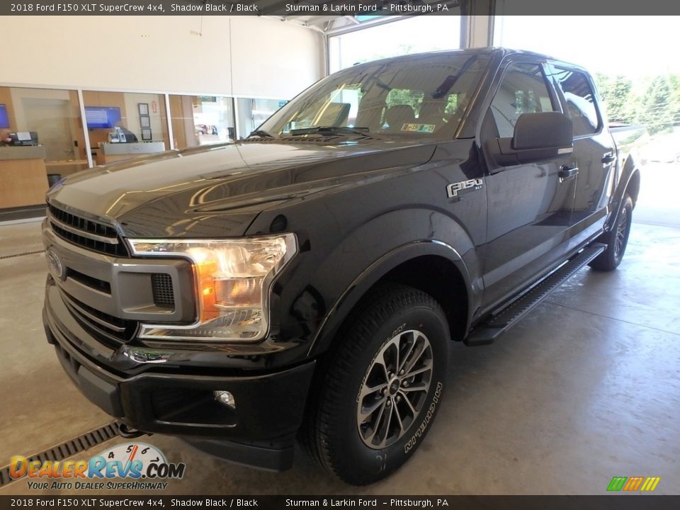 2018 Ford F150 XLT SuperCrew 4x4 Shadow Black / Black Photo #4