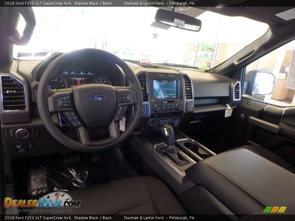 2018 Ford F150 XLT SuperCrew 4x4 Shadow Black / Black Photo #8