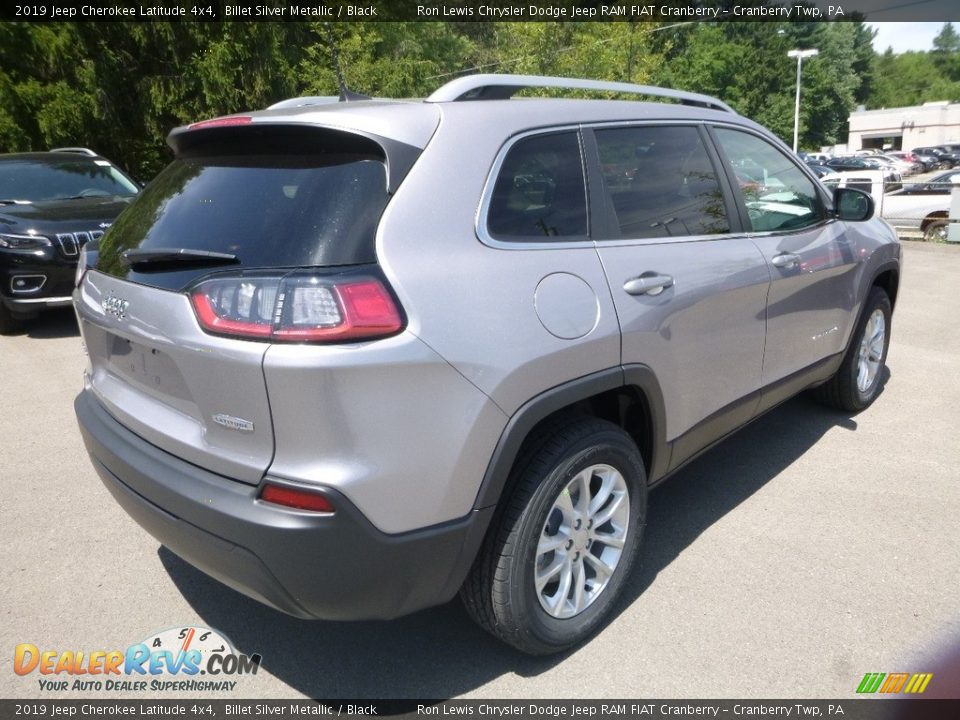 2019 Jeep Cherokee Latitude 4x4 Billet Silver Metallic / Black Photo #5