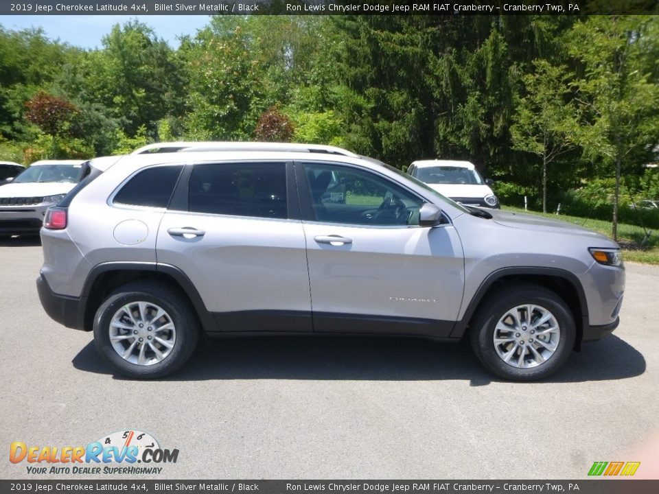 2019 Jeep Cherokee Latitude 4x4 Billet Silver Metallic / Black Photo #6