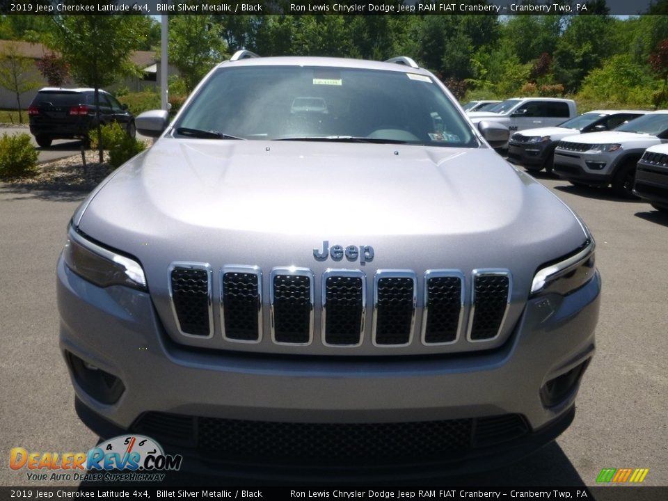 2019 Jeep Cherokee Latitude 4x4 Billet Silver Metallic / Black Photo #8