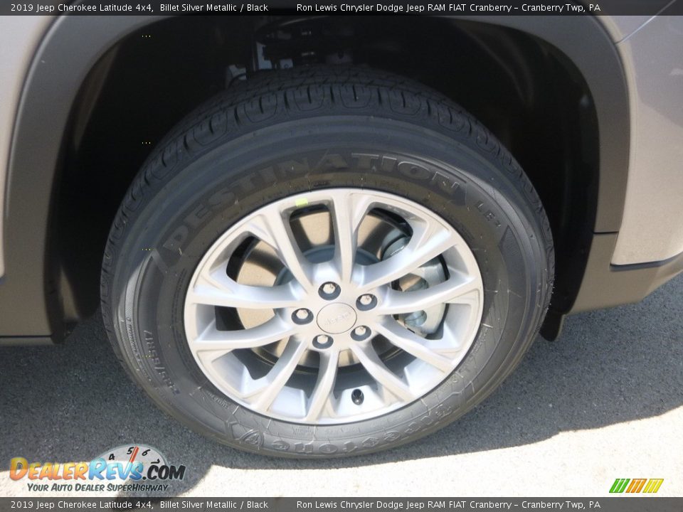 2019 Jeep Cherokee Latitude 4x4 Billet Silver Metallic / Black Photo #9