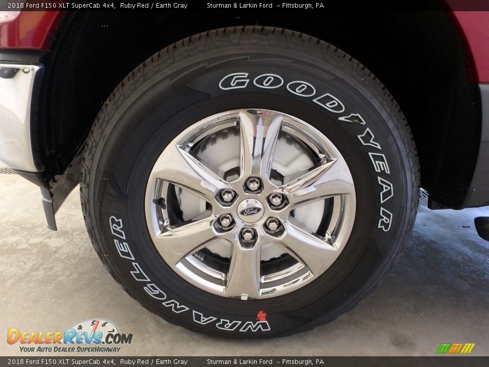 2018 Ford F150 XLT SuperCab 4x4 Ruby Red / Earth Gray Photo #5