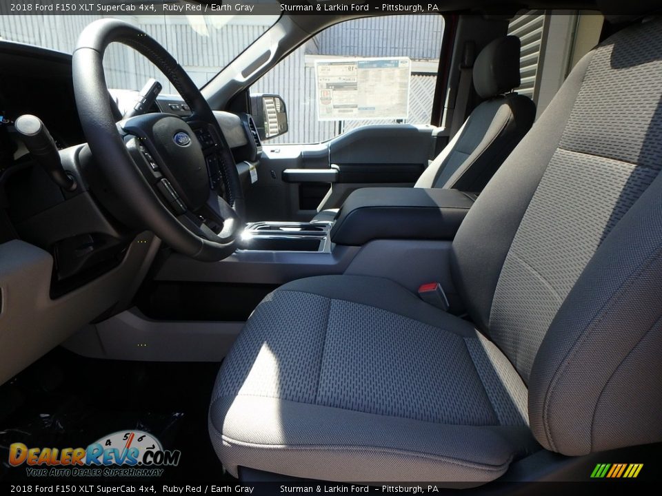 2018 Ford F150 XLT SuperCab 4x4 Ruby Red / Earth Gray Photo #6