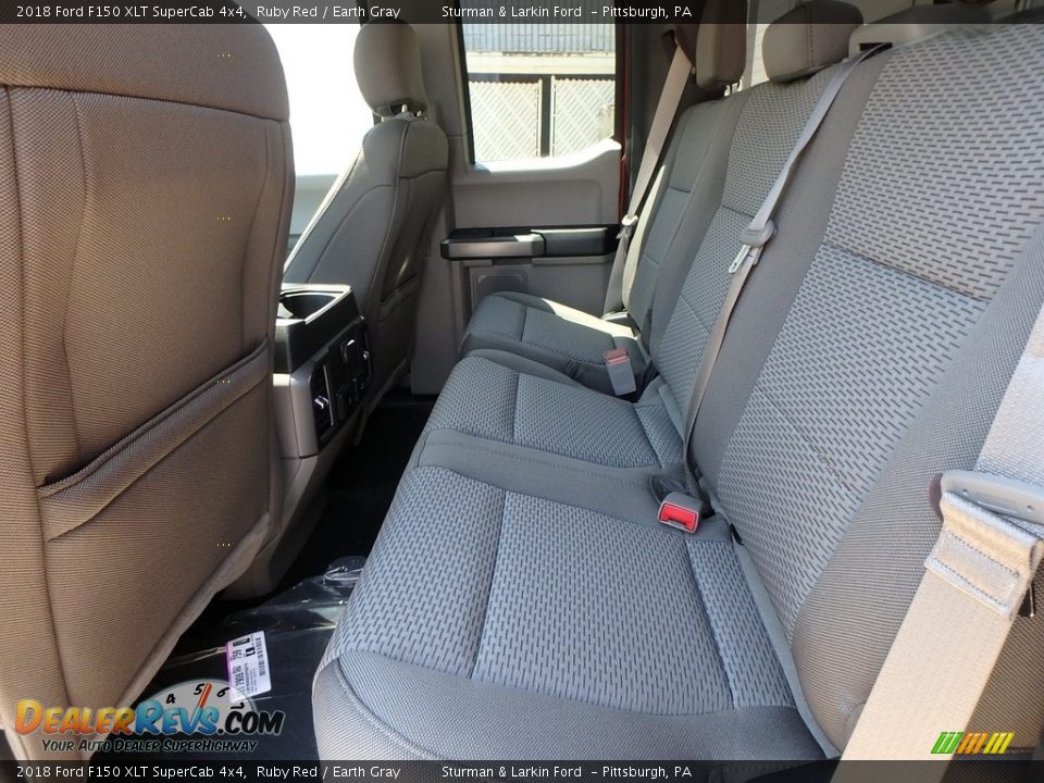 2018 Ford F150 XLT SuperCab 4x4 Ruby Red / Earth Gray Photo #7