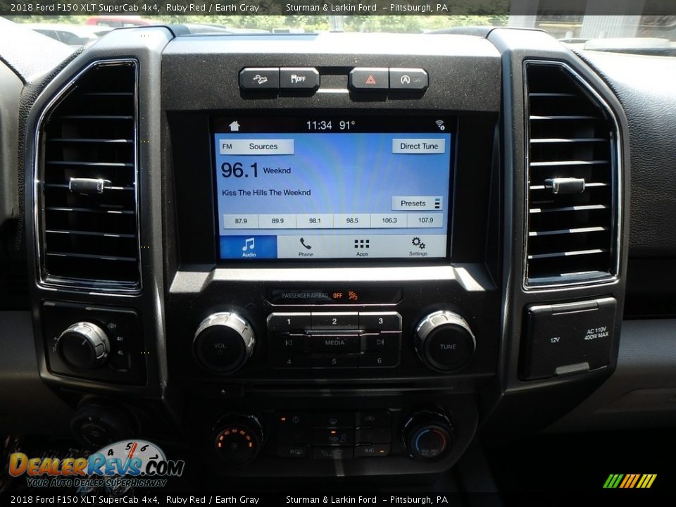 2018 Ford F150 XLT SuperCab 4x4 Ruby Red / Earth Gray Photo #13