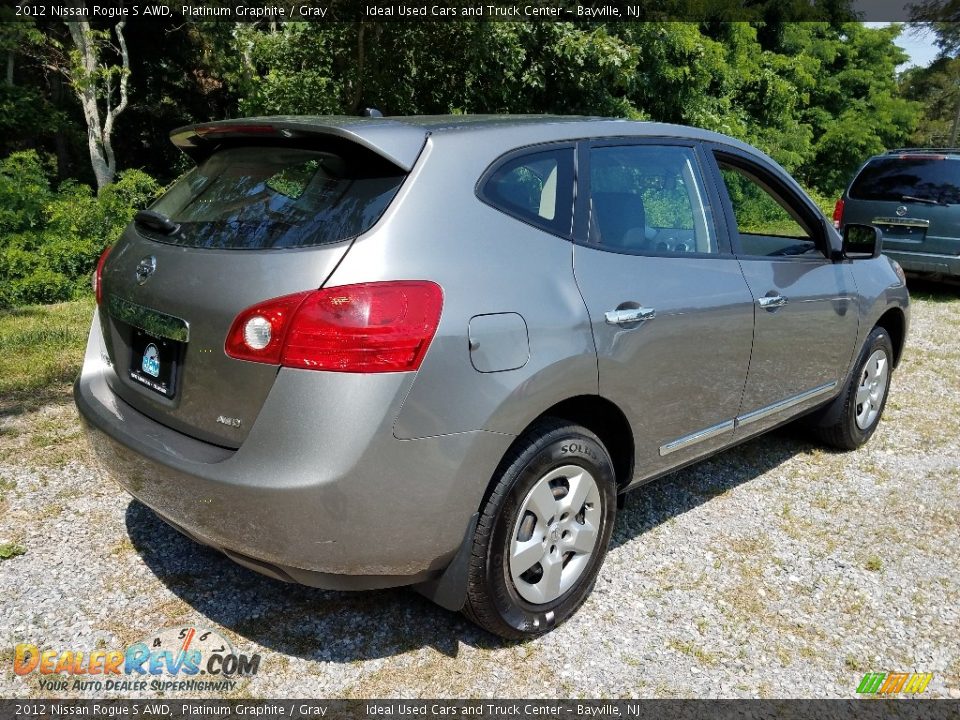 2012 Nissan Rogue S AWD Platinum Graphite / Gray Photo #7