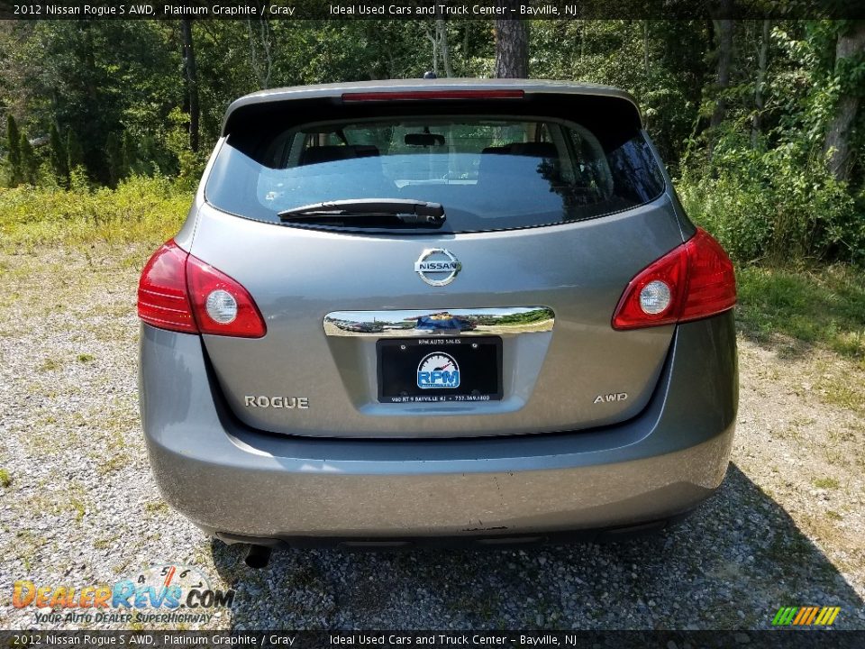 2012 Nissan Rogue S AWD Platinum Graphite / Gray Photo #8