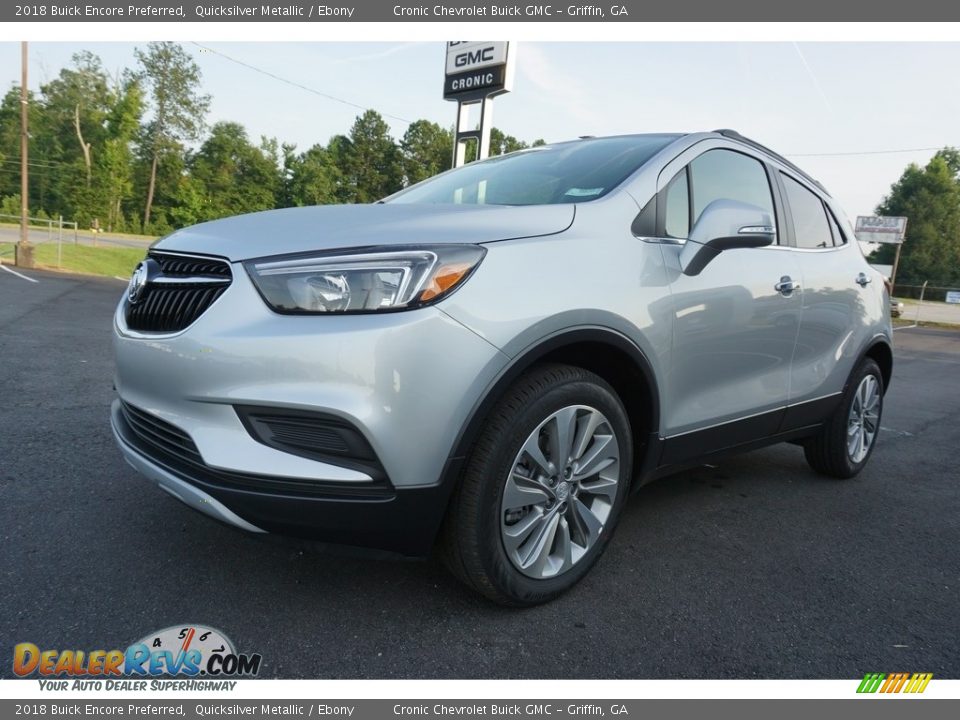 2018 Buick Encore Preferred Quicksilver Metallic / Ebony Photo #3