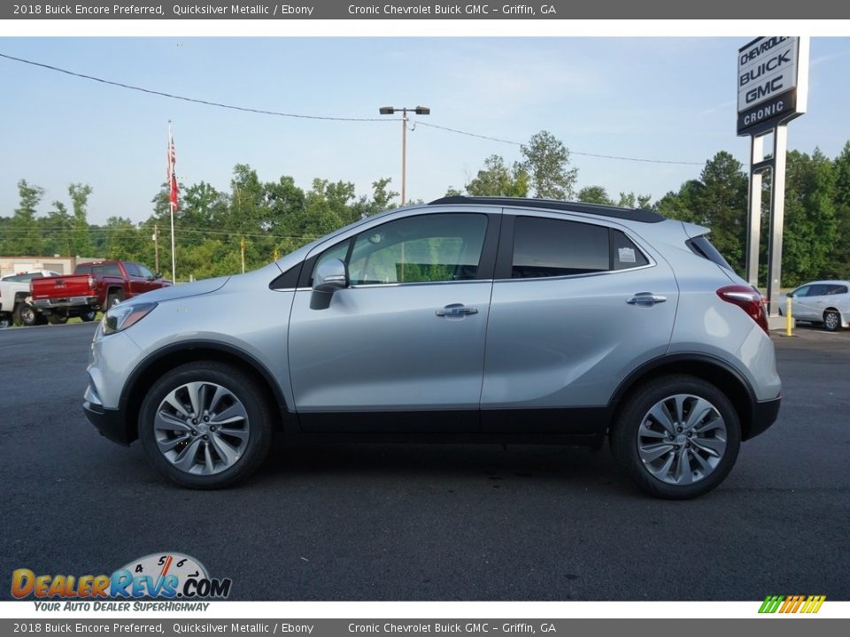 2018 Buick Encore Preferred Quicksilver Metallic / Ebony Photo #4