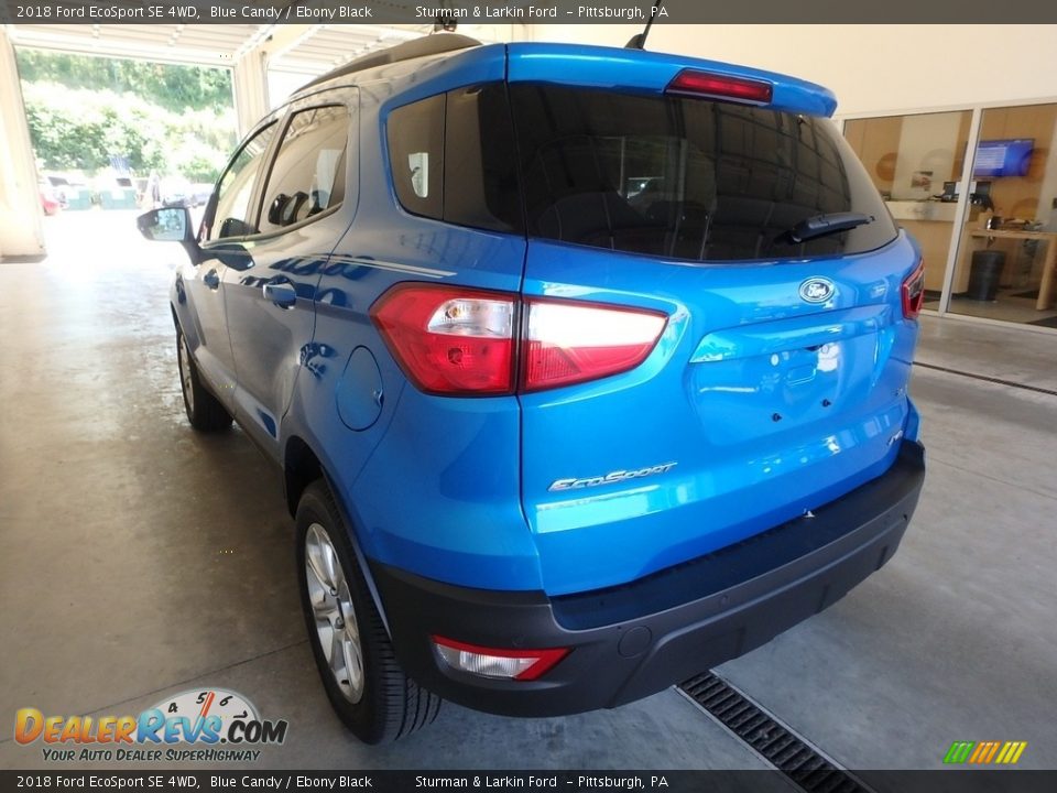 2018 Ford EcoSport SE 4WD Blue Candy / Ebony Black Photo #3