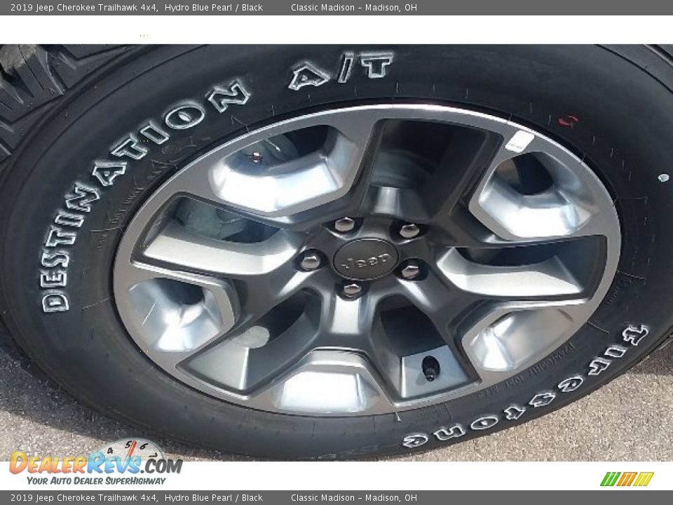 2019 Jeep Cherokee Trailhawk 4x4 Hydro Blue Pearl / Black Photo #13