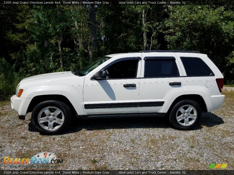 2006 Jeep Grand Cherokee Laredo 4x4 Stone White / Medium Slate Gray Photo #5
