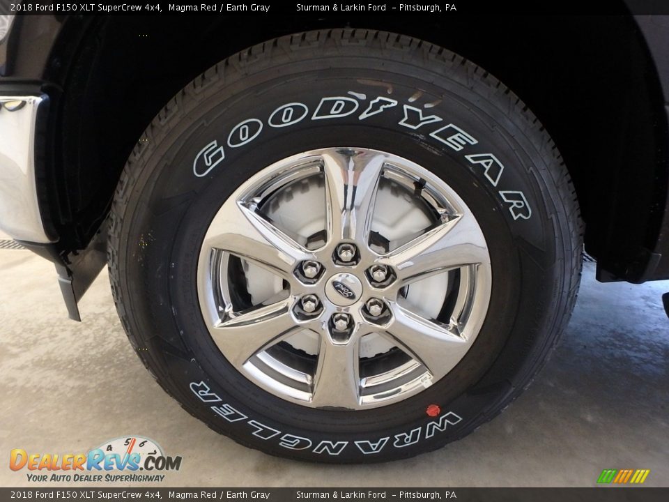 2018 Ford F150 XLT SuperCrew 4x4 Magma Red / Earth Gray Photo #5
