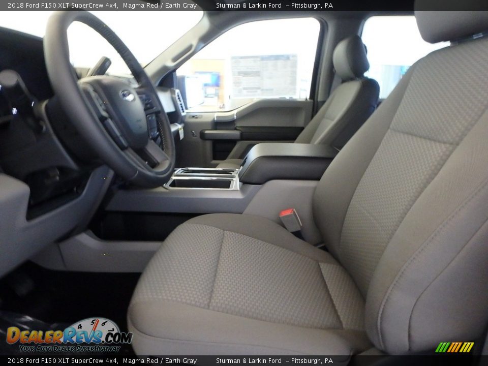 2018 Ford F150 XLT SuperCrew 4x4 Magma Red / Earth Gray Photo #6