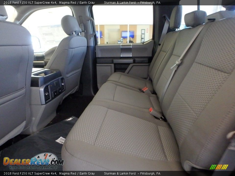 2018 Ford F150 XLT SuperCrew 4x4 Magma Red / Earth Gray Photo #7