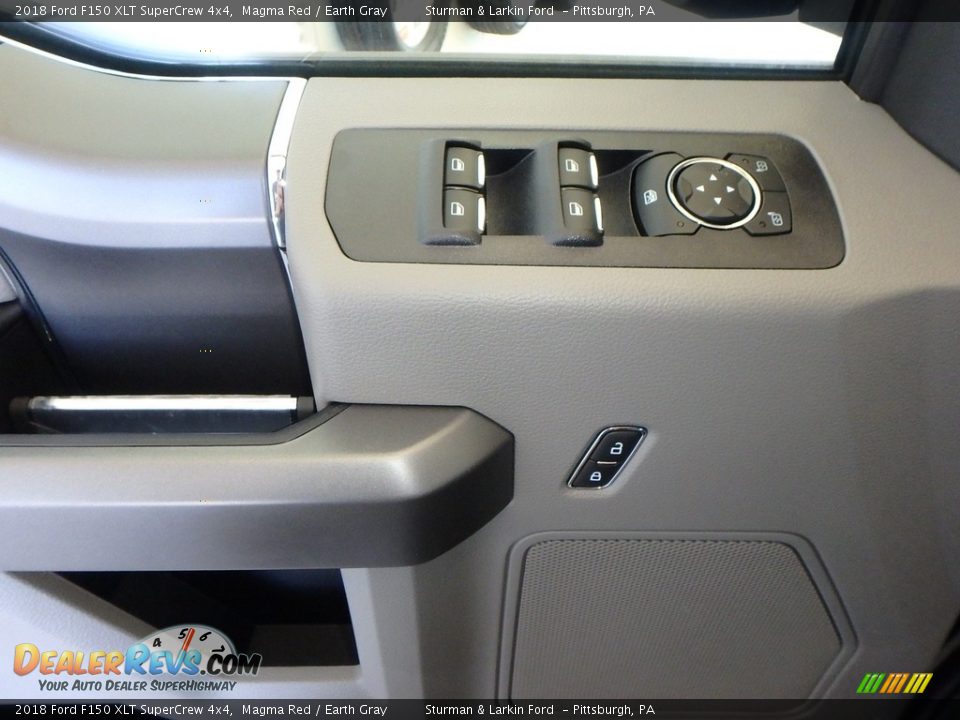 2018 Ford F150 XLT SuperCrew 4x4 Magma Red / Earth Gray Photo #9