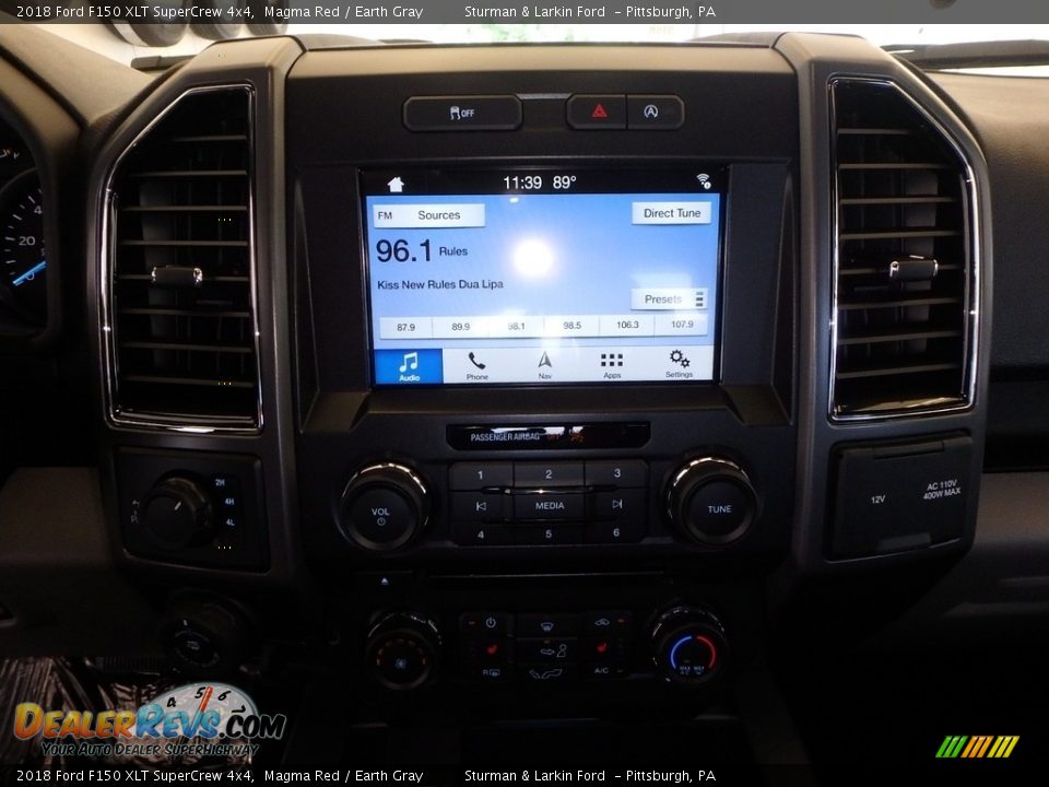 2018 Ford F150 XLT SuperCrew 4x4 Magma Red / Earth Gray Photo #13