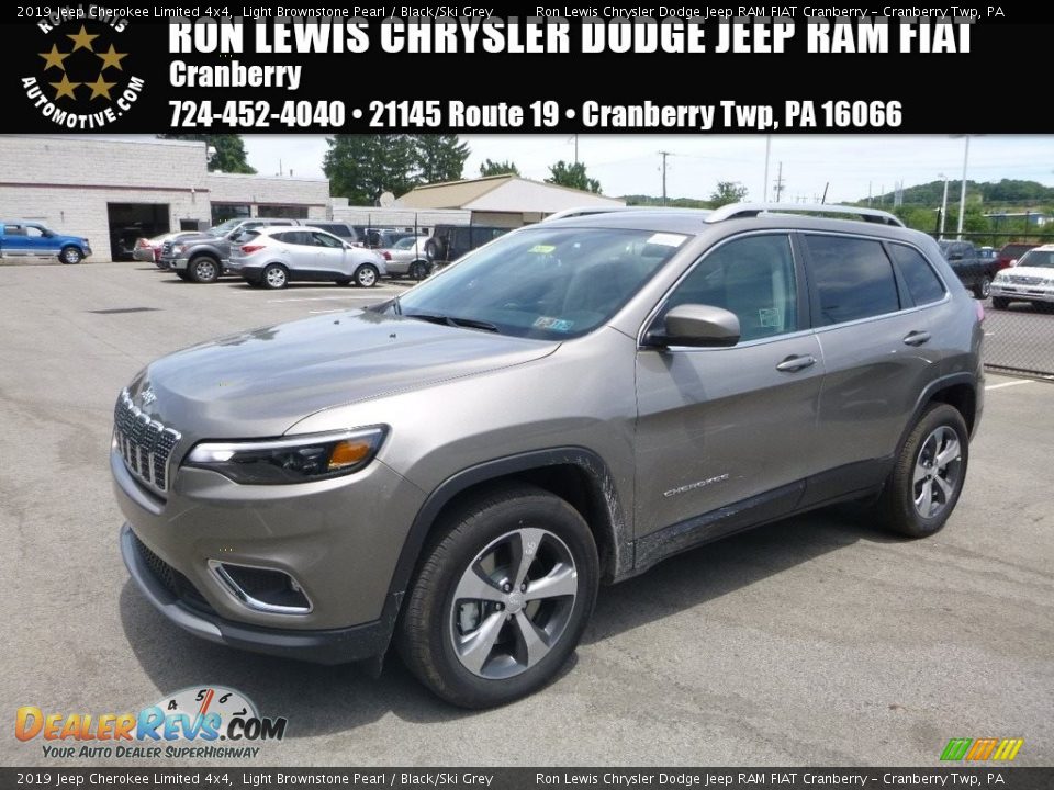 2019 Jeep Cherokee Limited 4x4 Light Brownstone Pearl / Black/Ski Grey Photo #1