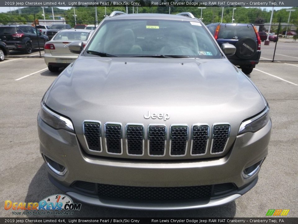 2019 Jeep Cherokee Limited 4x4 Light Brownstone Pearl / Black/Ski Grey Photo #8