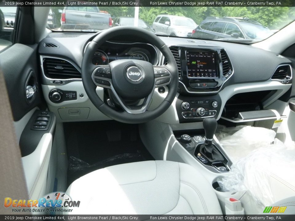 2019 Jeep Cherokee Limited 4x4 Light Brownstone Pearl / Black/Ski Grey Photo #14