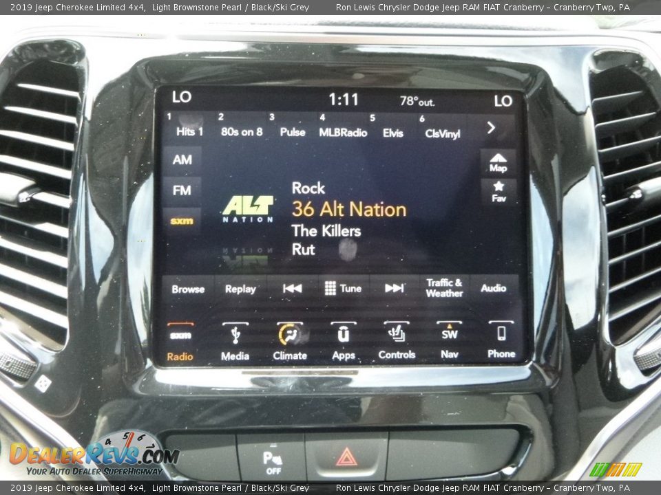 2019 Jeep Cherokee Limited 4x4 Light Brownstone Pearl / Black/Ski Grey Photo #18